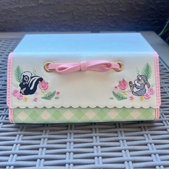 EUC Loungefly Disney Bambi pastel kawaii pretty spring wallet - Picture 1 of 3